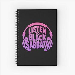Listen to Black Sabbath Spiral Notebook