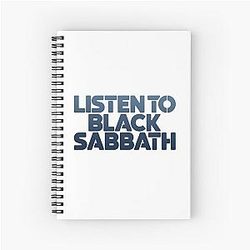 Listen to Black Sabbath Notebook