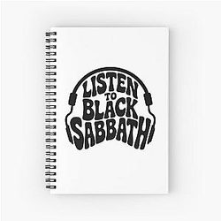 Listen To Black Sabbath Notebook