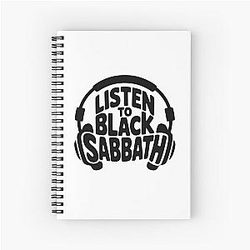 Listen to Black Sabbath Notebook