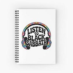 Listen to Black Sabbath Spiral Notebook