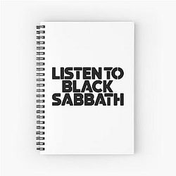 Listen to Black Sabbath Notebook