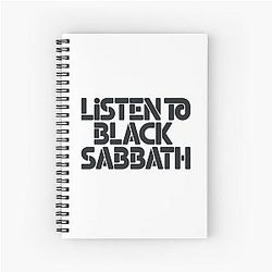 Listen to Black Sabbath Notebook