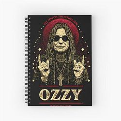 Rip Singer Legend Metal Black Sabbath Ozzy notebook