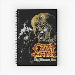 Singer Rip Metal Legend Black Sabbath Ozzy Spiral Notebook