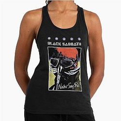Black Sabbath Official Retro Racerback Tank Top