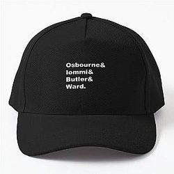 Classic Black Sabbath Lineup Baseball Cap