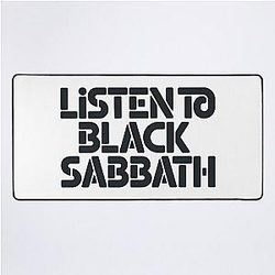 Listen to Black Sabbath Desk Mat