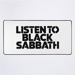 Listen to Black Sabbath Desk Mat