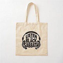 Listen to Black Sabbath Cotton Tote Bag