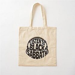 Listen to Black Sabbath Cotton Tote Bag