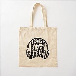 Listen To Black Sabbath Cotton Tote Bag