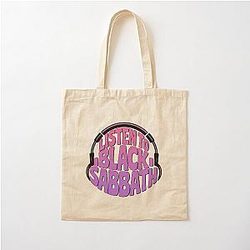 Listen to Black Sabbath Cotton Tote Bag