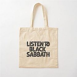 Listen to Black Sabbath Cotton Tote Bag