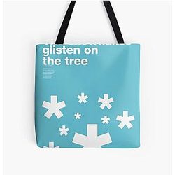 The snowflakes glisten on the tree Snowblind Black Sabbath All Over Print Tote Bag