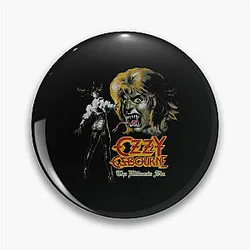 Singer Rip Metal Legend Black Sabbath Ozzy Pin