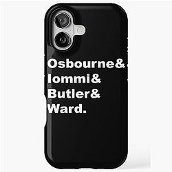 Classic Black Sabbath Line up iPhone Tough Case