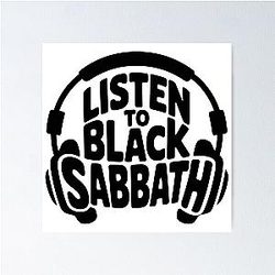 Listen to Black Sabbath Poster