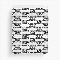 Listen to Black Sabbath Duvet Cover