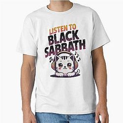 Listen to Black Sabbath and Black Sabbath Classic T-Shirt
