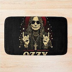 Rip Singer Legend Black Sabbath Ozzy Bath Mat