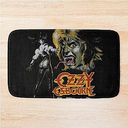 Singer Rip Metal Legend Ozzy Black Sabbath Bath Mat