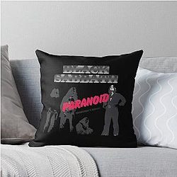 Black Sabbath Paranoid Throw Pillow