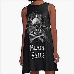 Black Sails A Line Dress