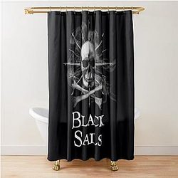 Black Sails Shower Curtain