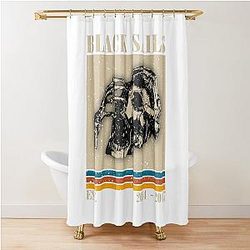 Retro Black Sails Shower Curtain
