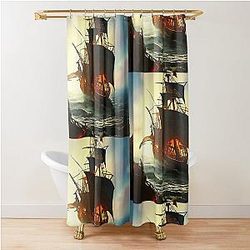 Queen Anne's Revenge: Black Sail Shower Curtain