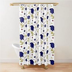 Black Sails My Love Shower Curtain