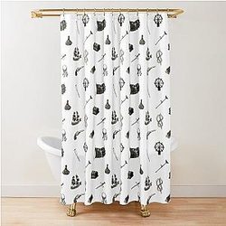 Black Sails Shower Curtain
