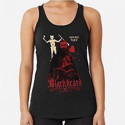 Black Blackbeard Racerback Tank Top