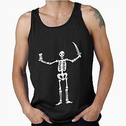 Black Pirate Flag Tank Top