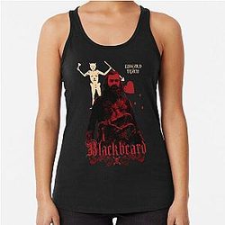 Black Blackbeard Racerback Tank Top