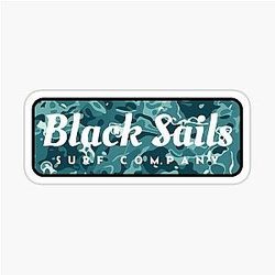 Black Waterman Camo Sticker