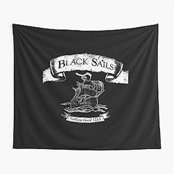 Black Sails Sailing Tapestry