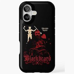 Black Blackbeard iPhone Tough Case