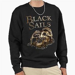 Black Sails Golden Skull Pullover Sweatshirt