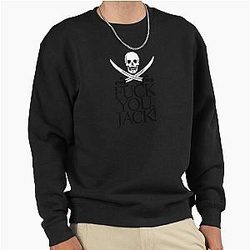 Jack Rackham Black Pullover Sweatshirt