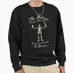 Black  The Walrus Pullover Sweatshirt