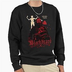 Black Blackbeard Pullover Sweatshirt