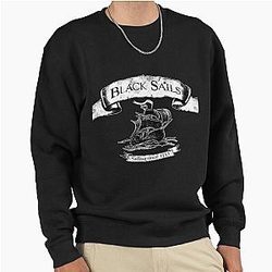 Black Sails Graphic Pullover Sweatshirt