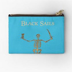 Black Essential T-Shirt Zipper Pouch