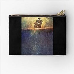 Ship to Shore Black Sails Zipper Pouch