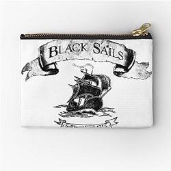 Black Sails Sailing 1715 Zipper Pouch