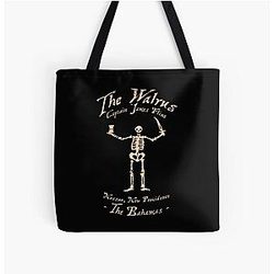 Black Sails The Walrus All Over Print Tote Bag