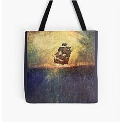 Ship To Shore Black Sails Tote Bag