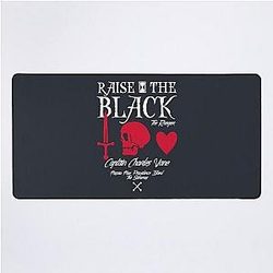Black Charles Vane Desk Mat